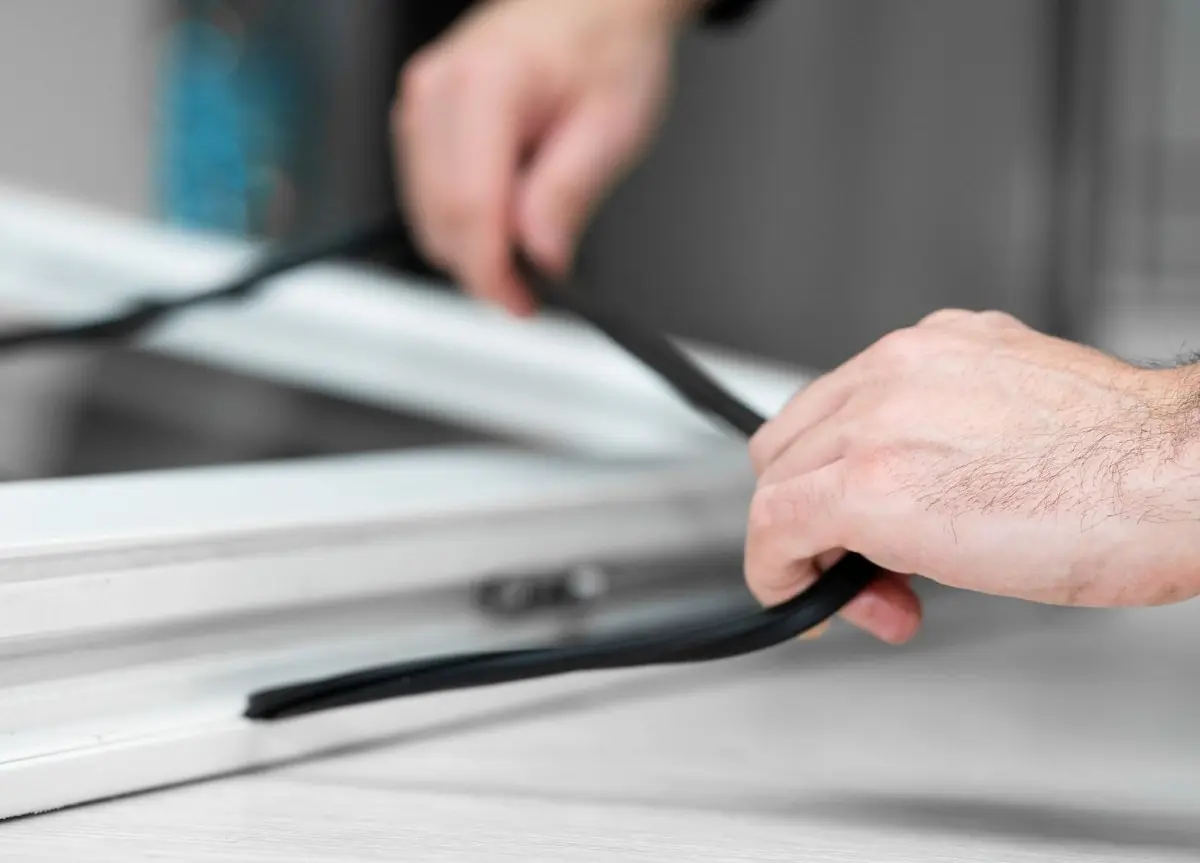 Remplacement du joint d'un châssis PVC