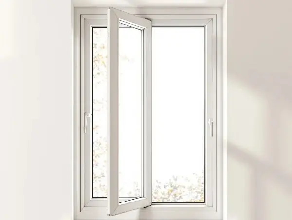 Châssis PVC blanc en bon état