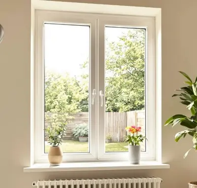 Fenêtre PVC lumineuse dans un séjour